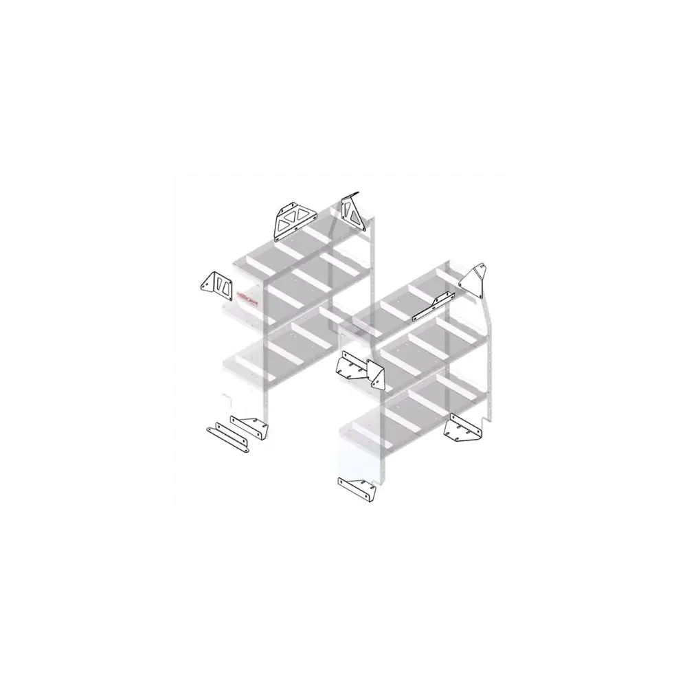 Weather Guard Van Storage - Shelf Mounting Kit - WGU9752-3-01